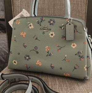 Coach mini lillie carryall with mystical floral print